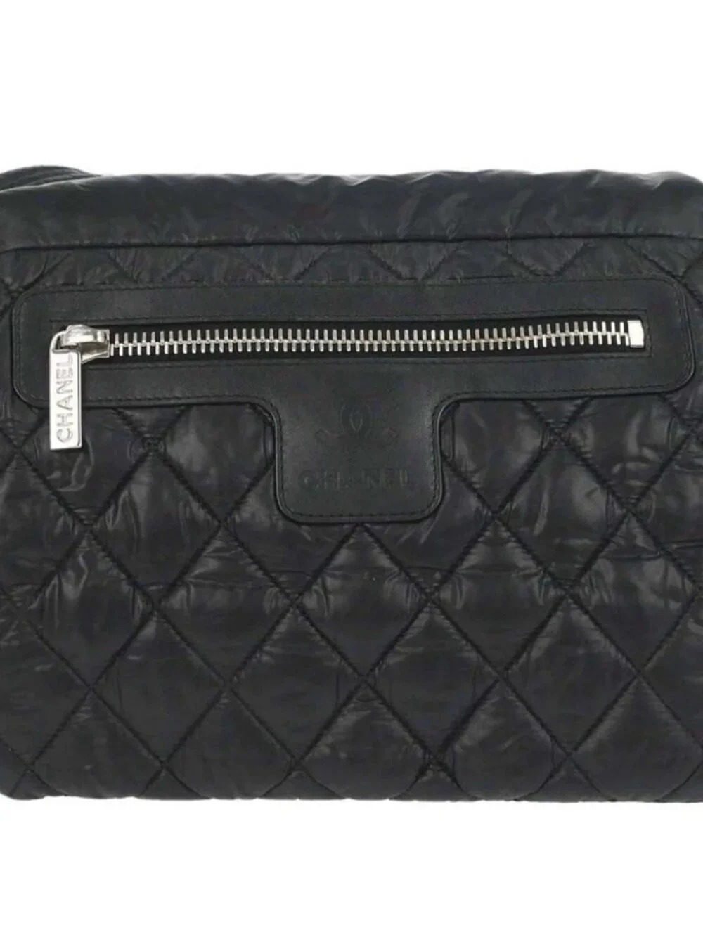 Chanel Black Quilted Nylon Coco Cocoon Messenger Shoulder Bag